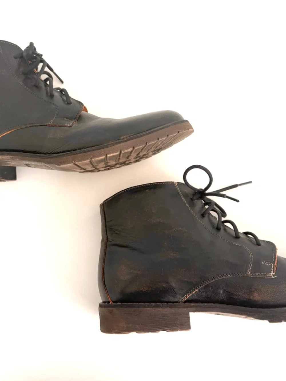 Mens Bed Stu Bradley Plain RoundT oe Boot Black Rustic, Size 11.5, Rarely Worn